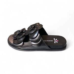 Isaac Mizrahi Floral Flat Slide Sandals